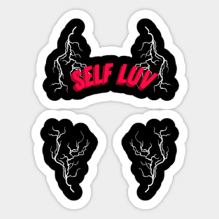 Self Luv Lightning Sticker